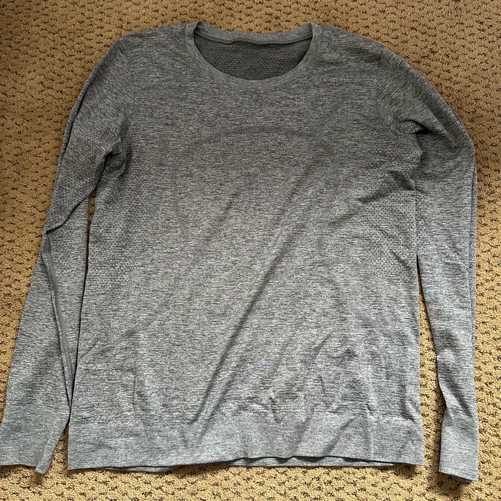 lululemon athletica Gray Long Sleeve Top